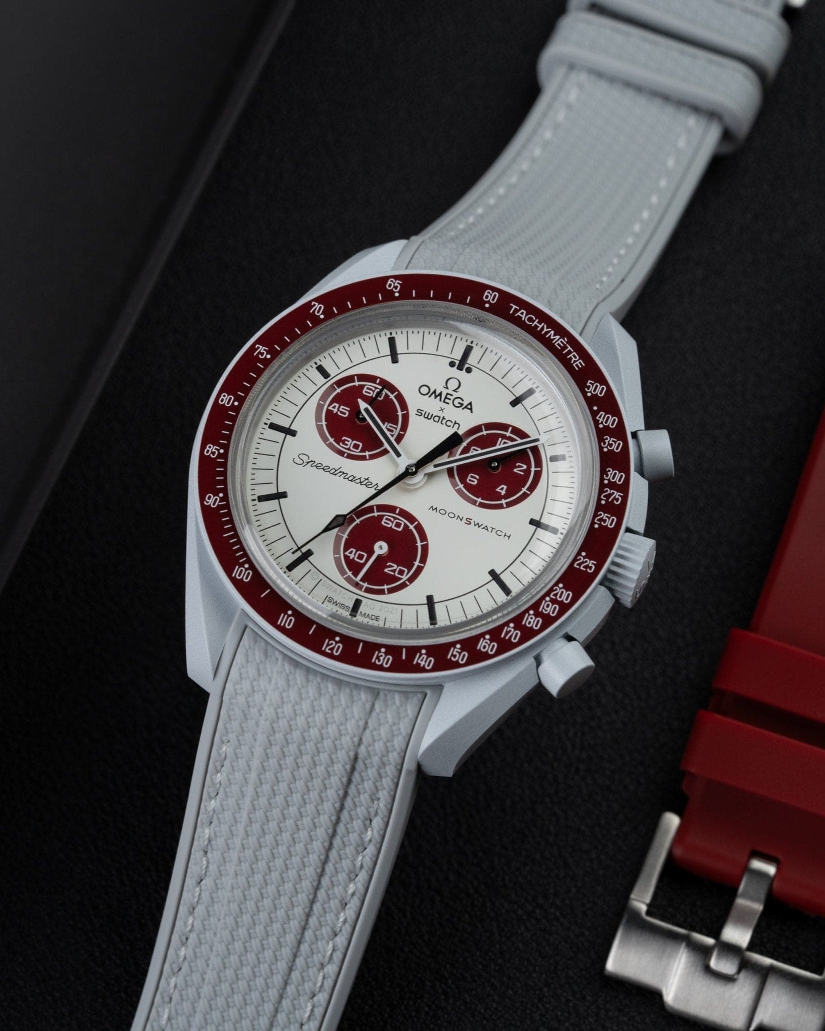 MoonSwatch Mission to Pluto (Rubber Strap) - OM Luxury