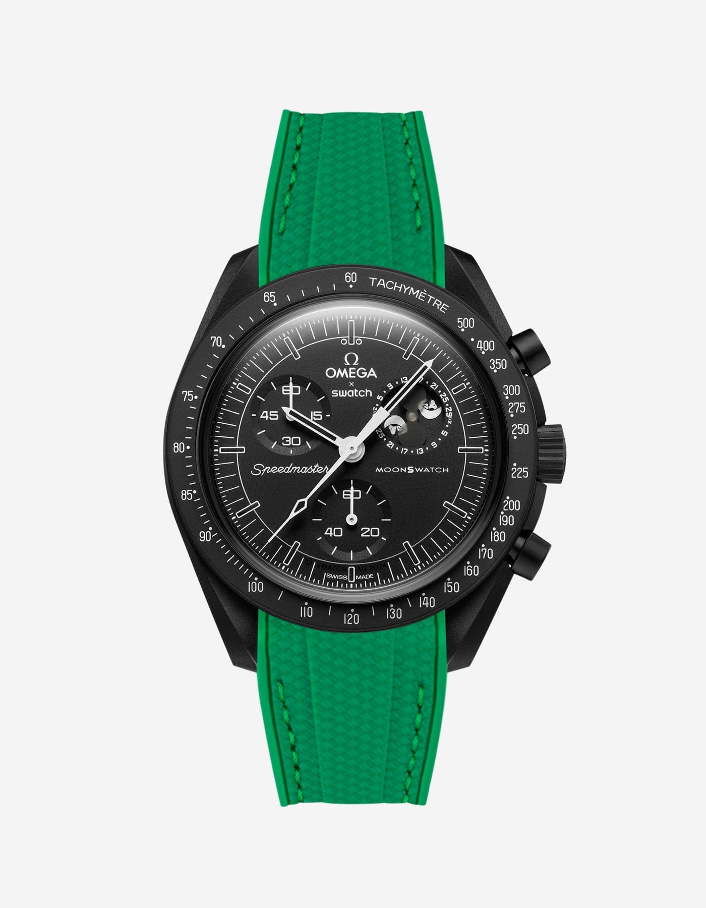 MoonSwatch Mission to The Moonphase - New Moon (Rubber Strap) - OM Luxury