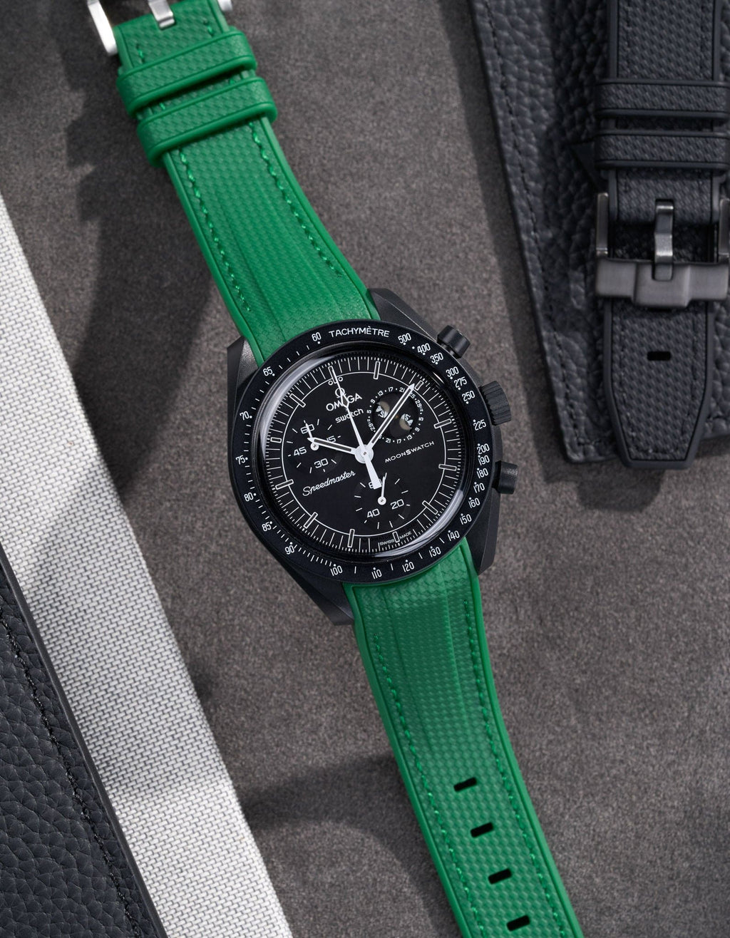 MoonSwatch Mission to The Moonphase - New Moon (Rubber Strap) - OM Luxury
